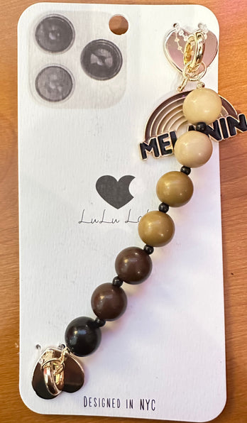 THE LUXE NK GLAM GIRL LUXURY JEWELRY COLLECTION - BLACK GIRL MAGIC CELL PHONE PHOTO ADHESIVE GRIP AND PHOTO STAND ACCESSORIES - 95764