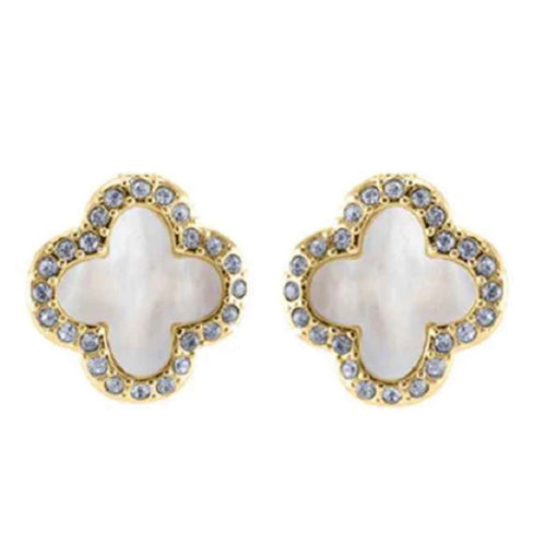 THE LUXE NK GLAM GIRL LUXURY JEWELRY COLLECTION- BELT COLLECTION- CLOVER STUD EARRINGS/BRACELETS/NECKLACES