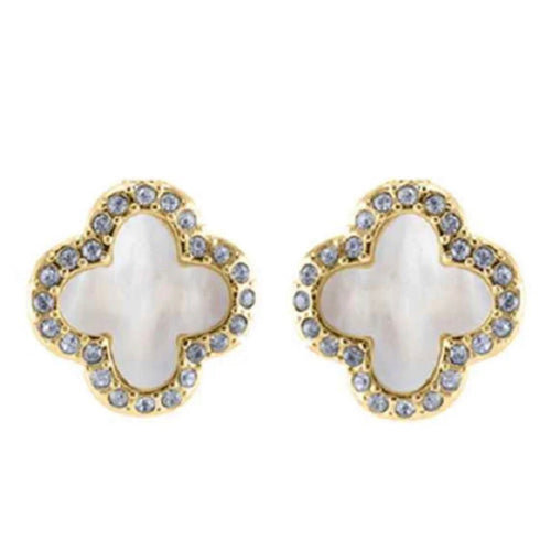 THE LUXE NK GLAM GIRL LUXURY JEWELRY COLLECTION- BELT COLLECTION- CLOVER STUD EARRINGS/BRACELETS/NECKLACES