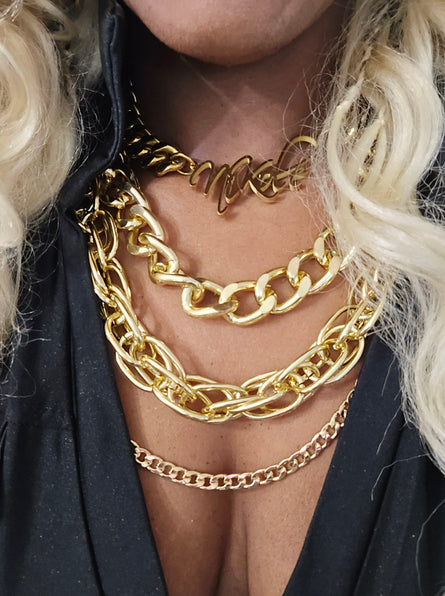THE LUXE NK GLAM GIRL LUXURY JEWELRY COLLECTION - NK GLAM GIRL METAL NECKLACE SETS- VOLUME 1