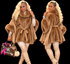 FAUX FUR TRIM BELTED VEST