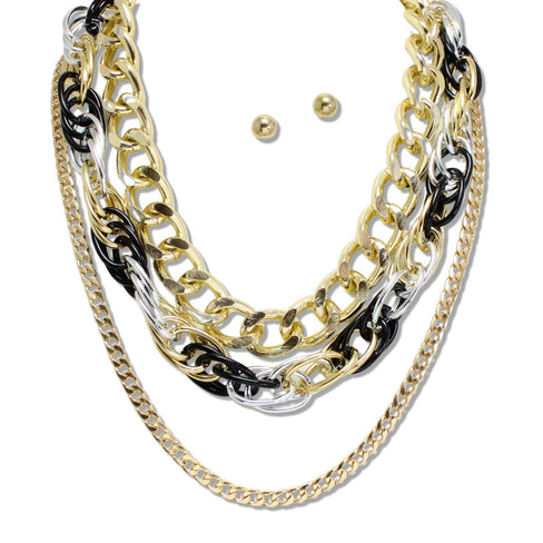 THE LUXE NK GLAM GIRL LUXURY JEWELRY COLLECTION - NK GLAM GIRL METAL NECKLACE SETS- VOLUME 1