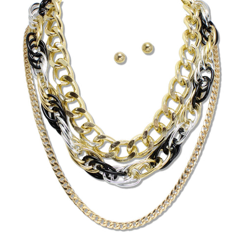 THE LUXE NK GLAM GIRL LUXURY JEWELRY COLLECTION - NK GLAM GIRL METAL NECKLACE SETS- VOLUME 1