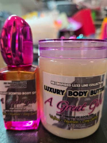 NK INSPIRED LUXE LINE SHEA BODY BUTTERS & OIL COLLECTION -  A GREAT GIRL #502 - OUR VERSION OF GOOD GIRL