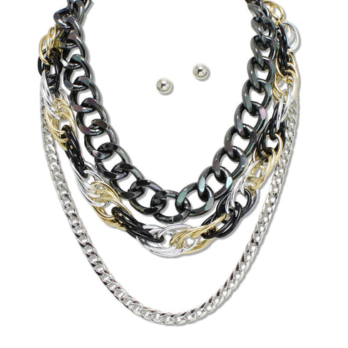 THE LUXE NK GLAM GIRL LUXURY JEWELRY COLLECTION - NK GLAM GIRL METAL NECKLACE SETS- VOLUME 1