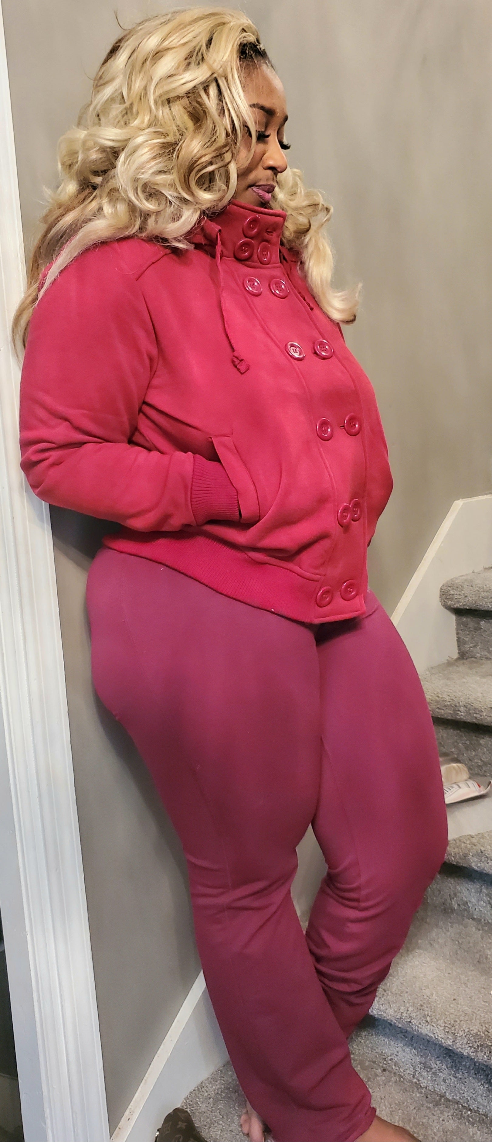 The LUXE NK DOUBLE BUTTON HOODIE JACKET