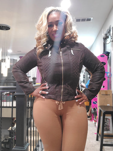 The LUXE NK Suede & Fur Sport Jacket