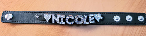 The LUXE NK RHINESTONE NAME BRACELET - NK456