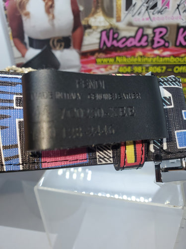 THE LUXE NK GLAM MULTI COLORED HIGH FASHION BELT - NKB7