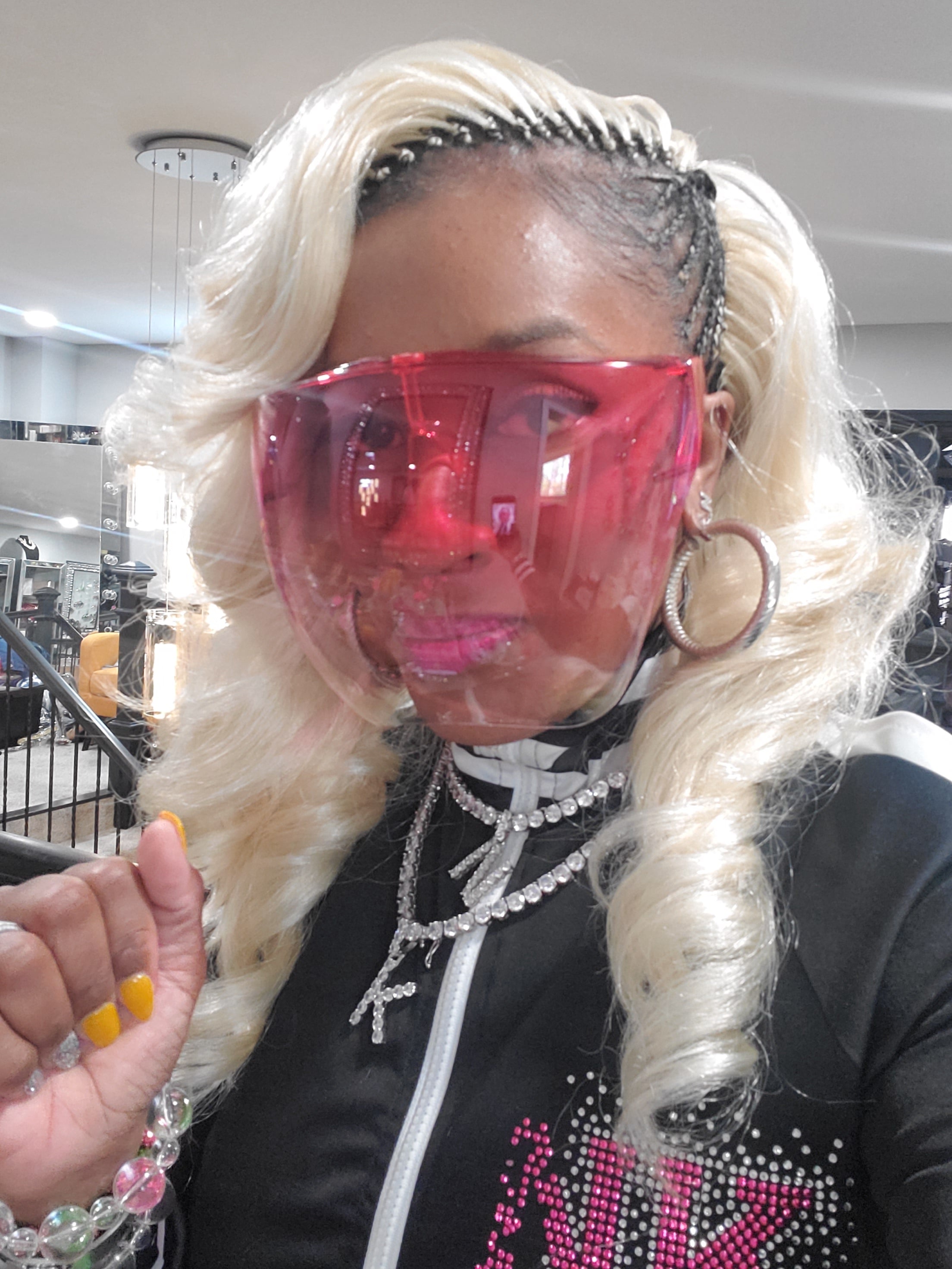 THE LUXE NK GLAM FASHION FACE SHIELD - M13