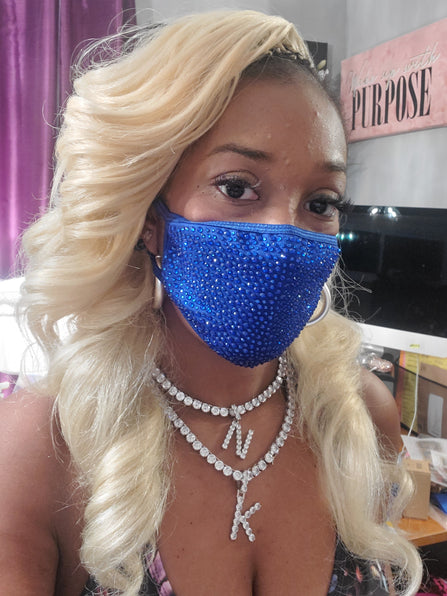 THE LUXE NK GLAM RHINESTONE MASK - NKM100