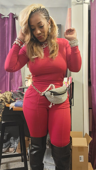 THE LUXE NK GLAM SOLID TRACKSUIT SET - NK6