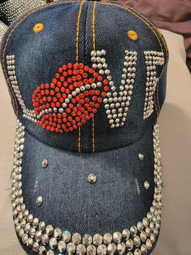 THE LUXE NK GLAM RHINESTONE BLING/BEADED HAT - NKH600