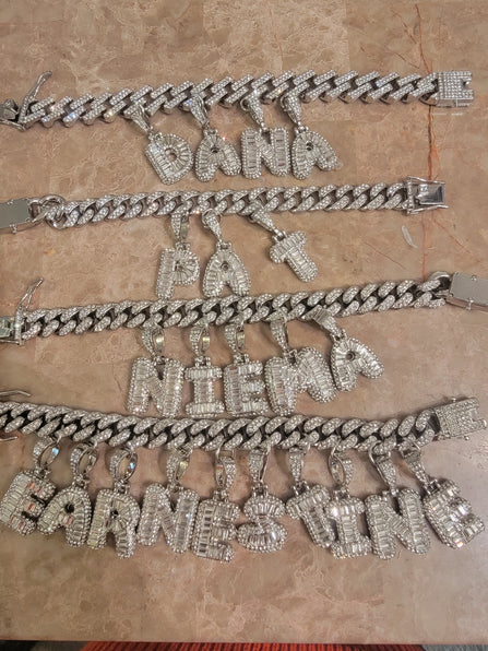 THE LUXE NK GLAM CUSTOM NAME CHARM ICE ONLY NO BEADS INCLUDED - ICE500