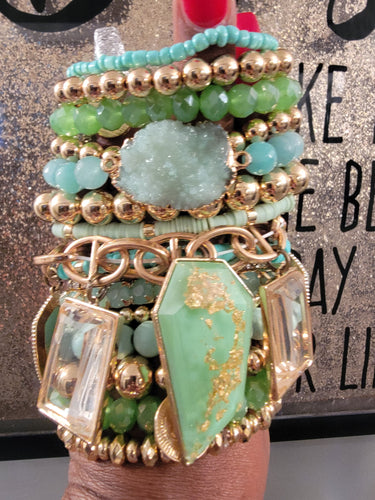 THE LUXE NK GLAM CUSTOM MINTY ICE STACK SET - STACK214