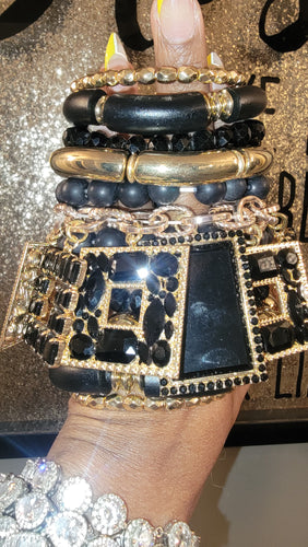 THE LUXE NK GLAM CUSTOM STACK BRACELET SET - STACK309