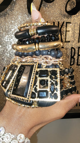 THE LUXE NK GLAM CUSTOM STACK BRACELET SET - STACK309