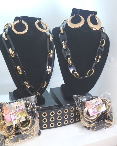 THE LUXE NK GLAM CUSTOM STACK BRACELET SET - STACK309
