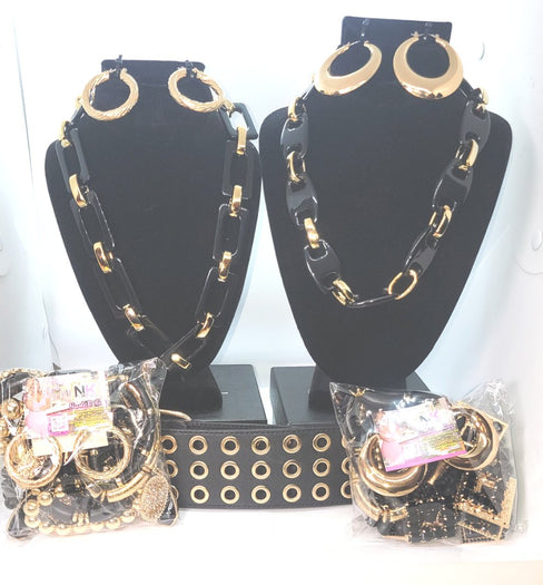THE LUXE NK GLAM CUSTOM STACK BRACELET SET - STACK309