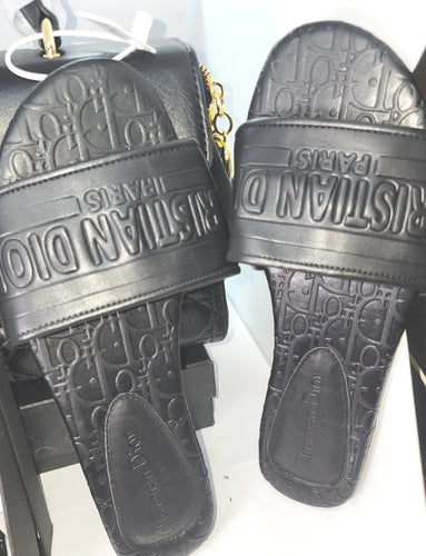 THE LUXE NK GLAM HIGH FASHIOH SLIDE SANDALS - NKF1200