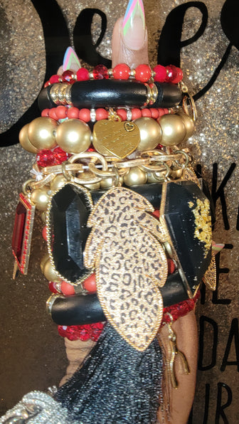 THE LUXE NK GLAM CUSTOM NECKLACE & STACK SET - NKSET104