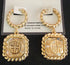 THE LUXE NK GLAM GIRL ACCESSORIES & BELT COLLECTION - GREEK HOOP DANGLE EARRINGS - YE3397
