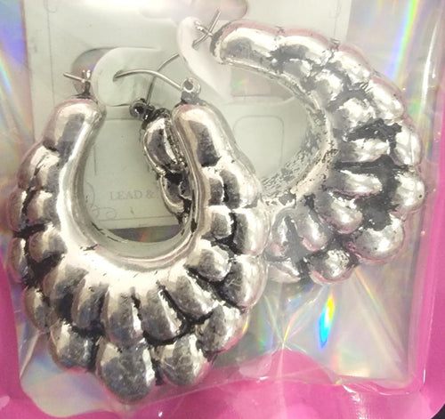 THE LUXE NK GLAM GIRL ACCESSORIES AND BELT COLLECTION - NK GLAM GIRL BAMBOO HOOP EARRINGS -