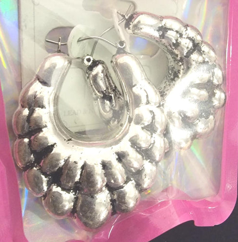 THE LUXE NK GLAM GIRL ACCESSORIES AND BELT COLLECTION - NK GLAM GIRL BAMBOO HOOP EARRINGS -
