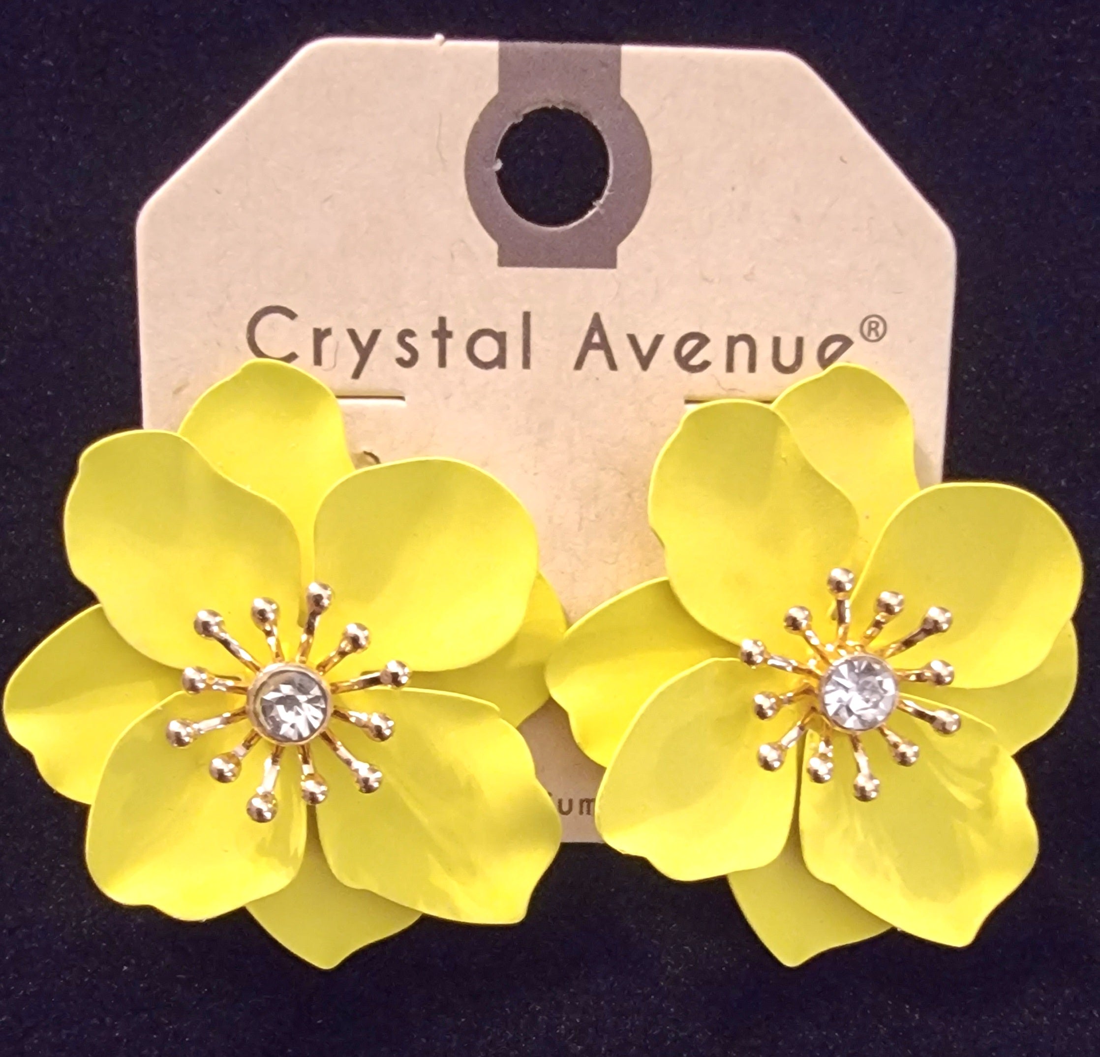 THE LUXE NK GLAM GIRL ACCESORY & BELT COLLECTION - SUNDAY BRUNCH FLORAL STUD EARRINGS - 26695