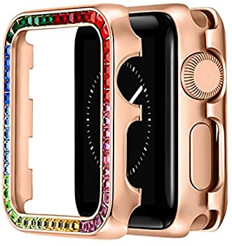 THE LUXE NK GLAM MULTI COLOR RHINESTONE IWATCH FACE -NKW100