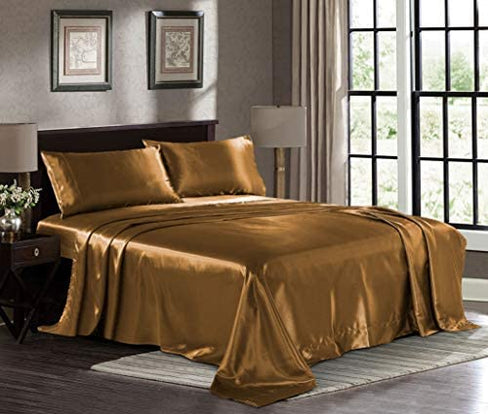 THE LUXE NK GLAM SUPER SILKY SATIN SHEETS - SILKSHEETS