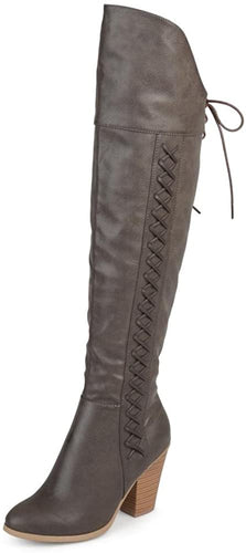 THE LUXE NK GLAM LEATHER OVER THE KNEE BOOTS - NKFBOOTS1