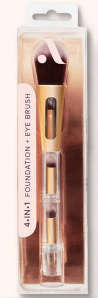 THE LUXE NK GLAM FLY GIRL BEAUTY COLLECTION - 4 IN 1 FOUNDATION & EYE BRUSH - ABMB26