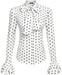 THE LUXE NK GLAM BIZNESS GIRL FLARE SLEEVE BLOUSE - NKFLARE1
