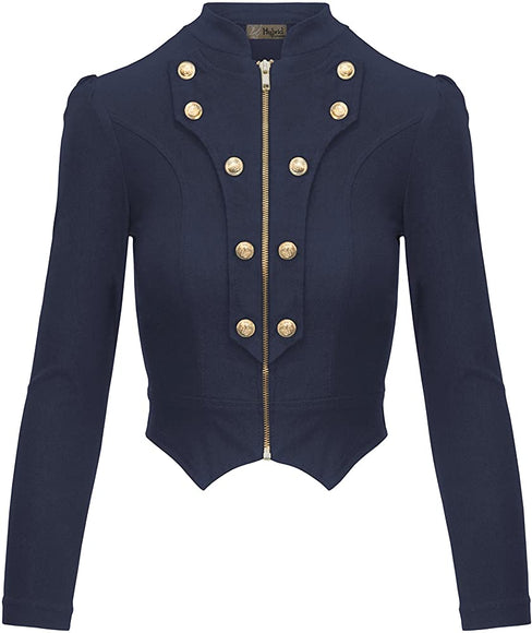 The LUXE NK Military Crop Top Jacket -NK84