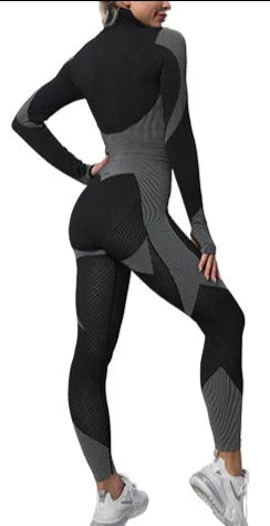 THE LUXE NK GLAM GIRL ACTIVE & LOUNGE WEAR COLLECTION - FLY GIRL RIBBED ACTIVE SET - MMS1002