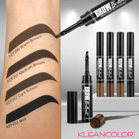 THE LUXE NK GLAM FLY GIRL BEAUTY COLLECTION - BROW BRILLIANT CREAM GEL WITH BRUSH