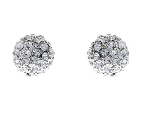 THE LUXE NK GLAM GIRL LUXURY JEWELRY COLLECTION - CZ RHINESTONE CLUSTER STUD EARRINGS - EZ-0135-3C