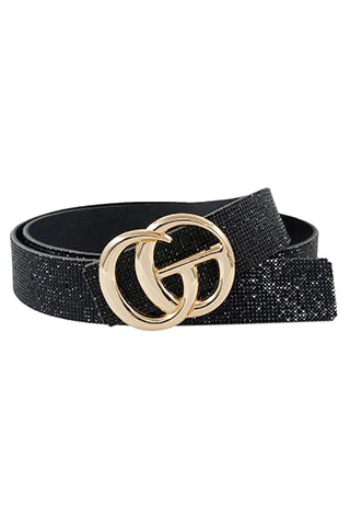 THE LUXE NK GLAM GIRL BELTS & ACCESSORY COLLECTION - NK GLAM GOLD PLATED BLING BELT - MA0202GSJT