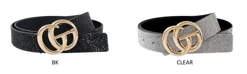 THE LUXE NK GLAM GIRL BELTS & ACCESSORY COLLECTION - NK GLAM GOLD PLATED BLING BELT - MA0202GSJT