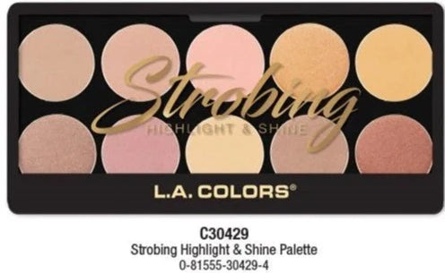 THE LUXE NK GLAM GIRL BEAUTY COLLECTION - 10 COLOR AND CONTOUR BLUSH & STROBING PALETTE