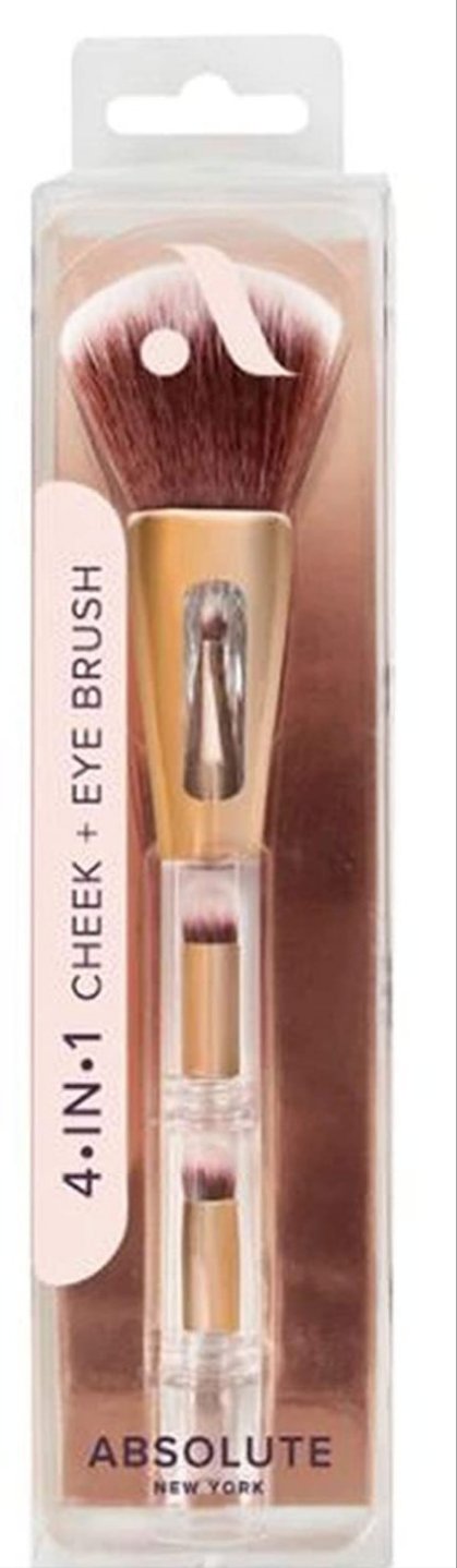 THE LUXE NK GLAM FLY GIRL BEAUTY COLLECTION - 4 IN 1 CHEEK & EYE BRUSH -ABMB25