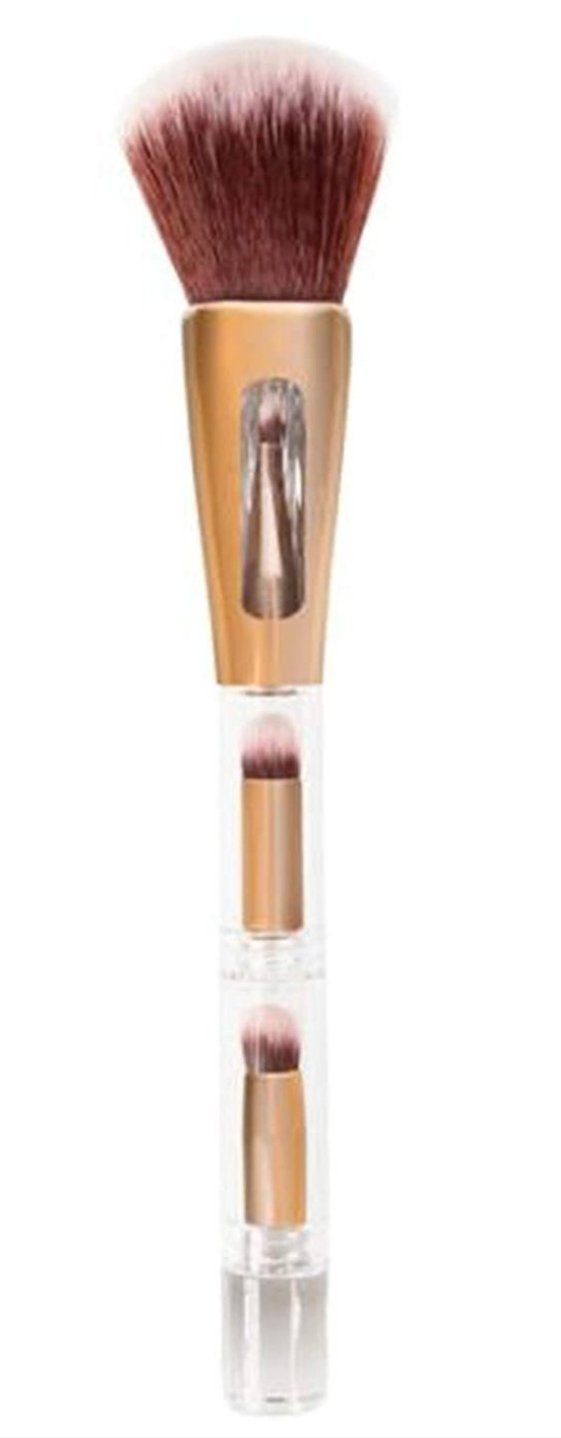 THE LUXE NK GLAM FLY GIRL BEAUTY COLLECTION - 4 IN 1 CHEEK & EYE BRUSH -ABMB25