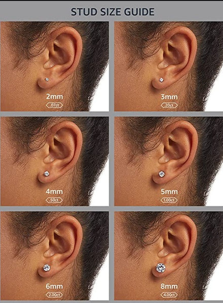 THE LUXE NK GLAM GIRL LUXURY JEWELRY COLLECTION - CZ RHINESTONE ROUND CUT HALO STUD EARRINGS - E4605-RHCL