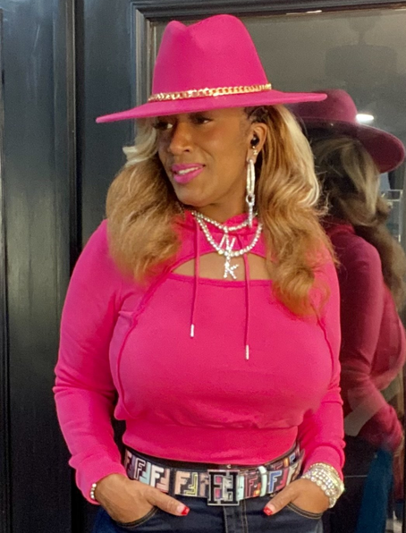 THE LUXE NK GLAM HOT PINK HOODIE SET - NK339