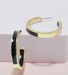 THE LUXE NK GLAM GIRL LUXURY JEWELRY COLLECTION-GOLD COLORED HOOP EARRING-94941