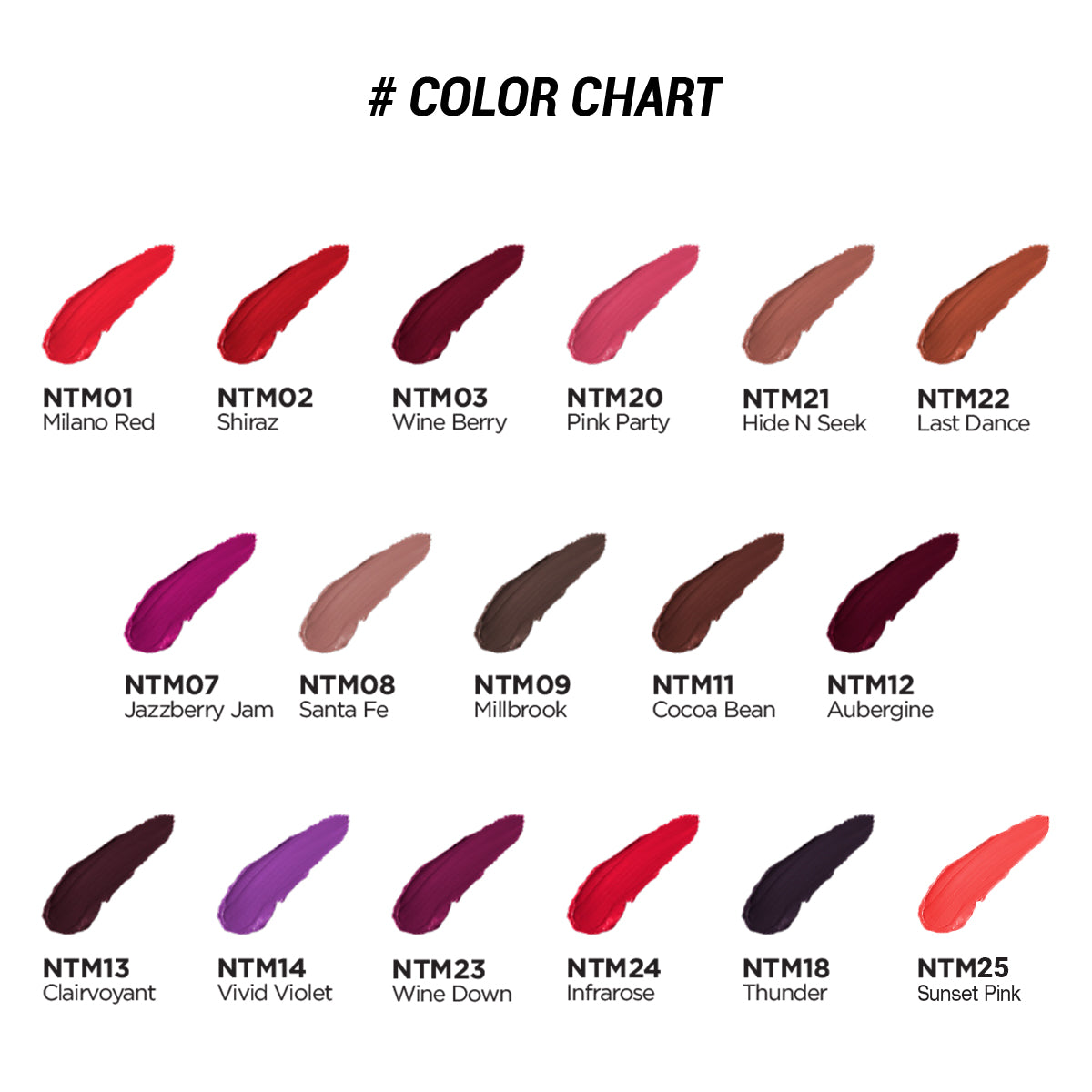 THE LUXE NK GLAM FLY GIRL BEAUTY COLLECTION - SUPER MATTE LIQUID LIPSTICK - NKLIP