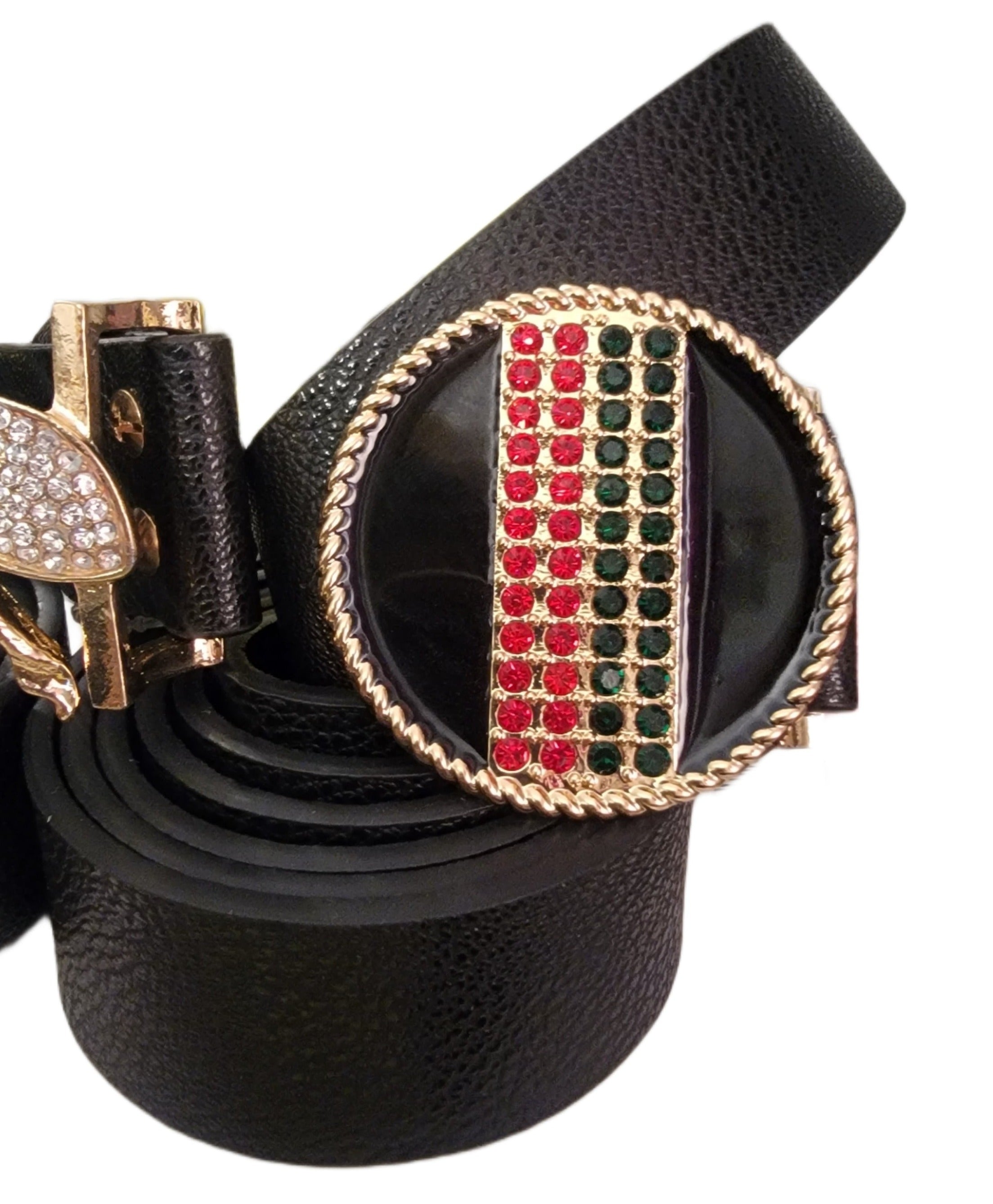 THE LUXE NK GLAM GIRL ACCESSORY & BELT COLLECTION - THE GLAM GIRL FASHION RHINESTONE BELT - YT203BEE