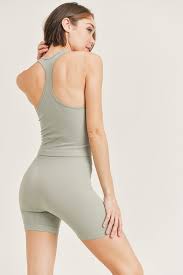 THE LUXE NK GLAM GIRL ACTIVEWEAR & LOUNGE WEAR COLLECTION - RIBBED ROMPER SETS-RP-3508