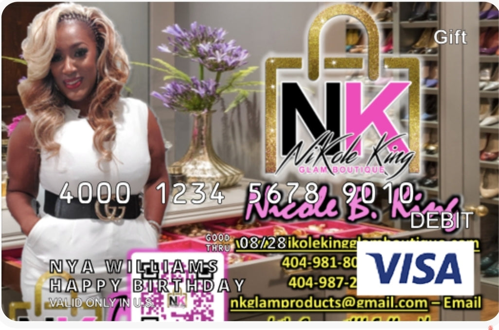 THE LUXE NK GLAM GIFT CARD - GIFTME
